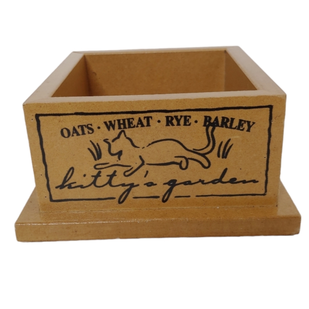 Kitty's Garden Unique Decorative Wooden Box Cat Person Home Decor
